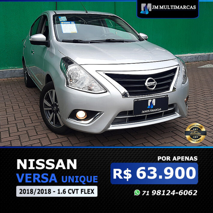 NISSAN VERSA UNIQUE 1.6 CVT FLEX